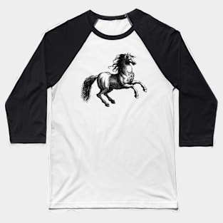 Vintage Horse Baseball T-Shirt